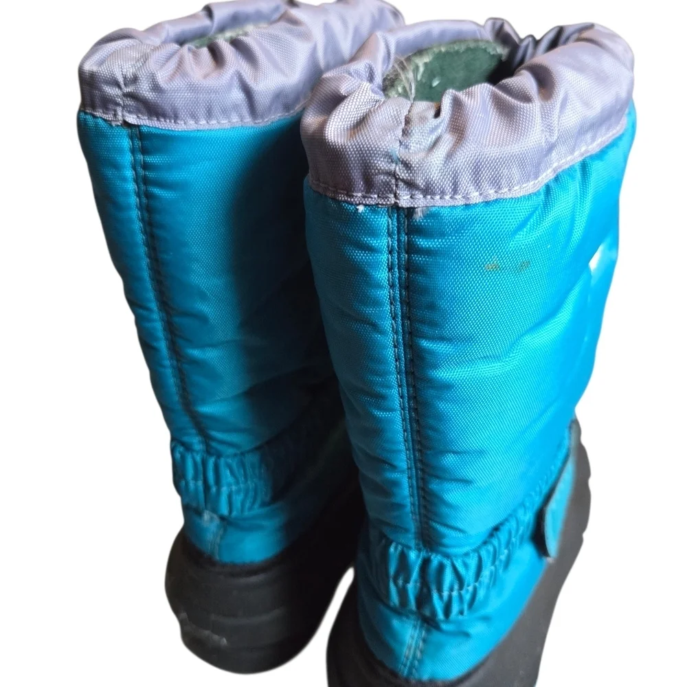 Sorel Kids' Blue and Black Winter Boots YOUTH 6